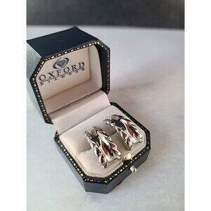 Silver Tone Stud Earrings Vintage